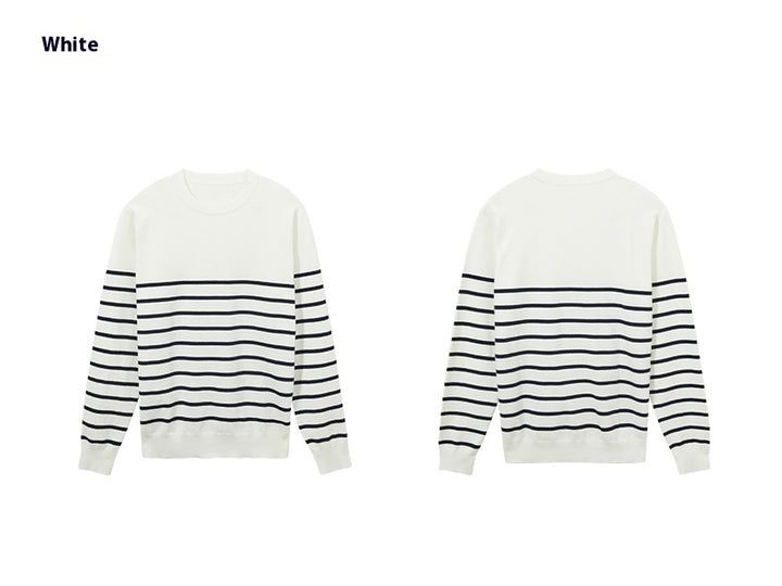 Men’s Loose Fit Round Neck Sweater – Casual Knit Pullover-HighTouch
