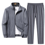 Men’s Casual Sports Tracksuit Set – Long Sleeve Coat & Trousers-HighTouch