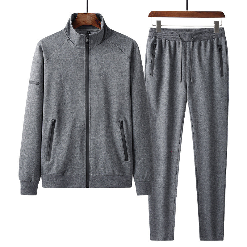 Men’s Cotton Stretch Tracksuit Set – Casual Sportswear Outfit-HighTouch