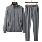 Men’s Cotton Stretch Tracksuit Set – Casual Sportswear Outfit-HighTouch