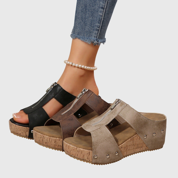Jazlyn Orthopedic Comfort Sandals – Adjustable Strap Plantar Fasciitis Shoes