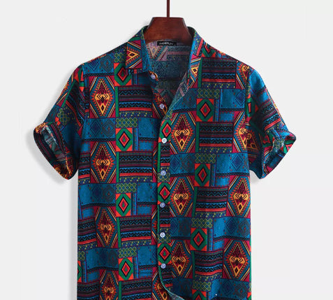 Beach shirt printed shirt men-HighTouch