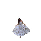 Women's Sling Floral Tight Waist Dress-HighTouch