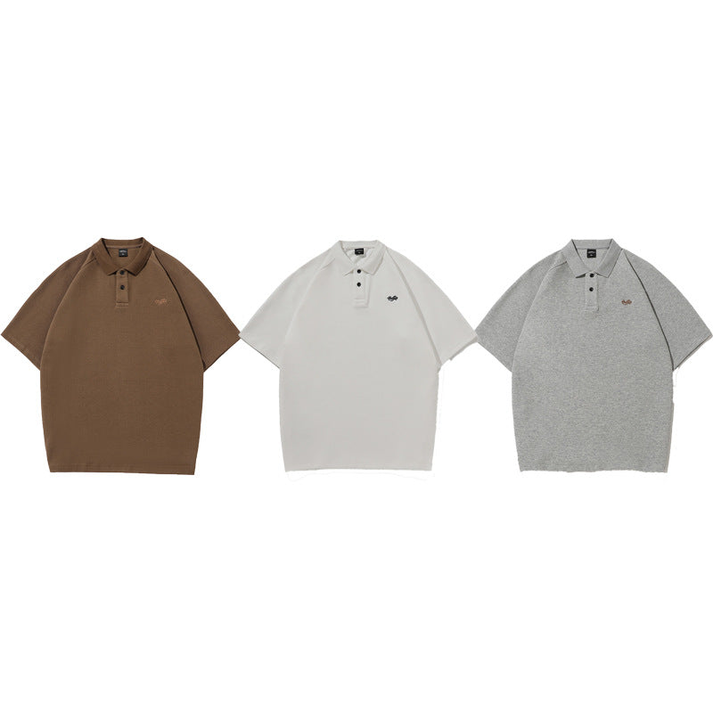 American Polo Collar Daily Raglan T-Shirt – Men's Street Fashion Top-HighTouch