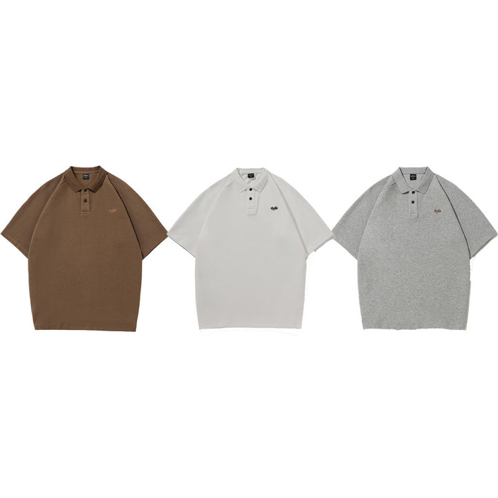 American Polo Collar Daily Raglan T-Shirt – Men's Street Fashion Top-HighTouch