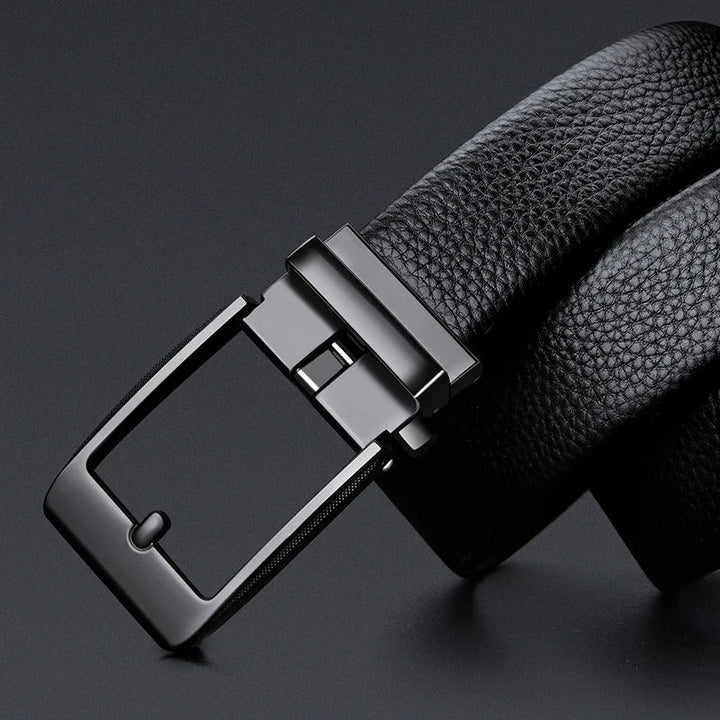 Men's 100% Cowhide Leather Belt | Durable Buckle