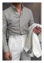 Spring Seersucker Series Shirt Men-HighTouch