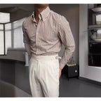 Spring Seersucker Series Shirt Men-HighTouch