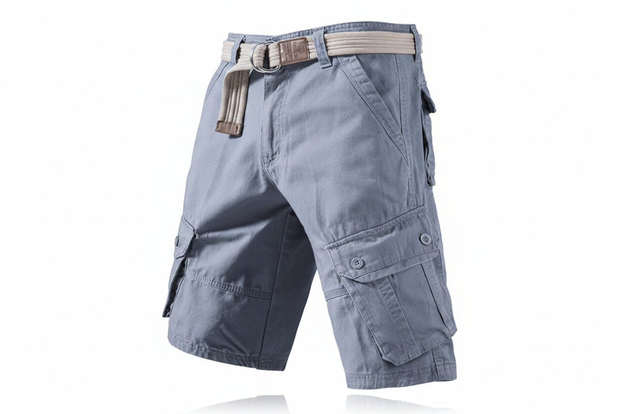 Summer Cargo Shorts With Pockets Fashion Solid Short Pants-HighTouch