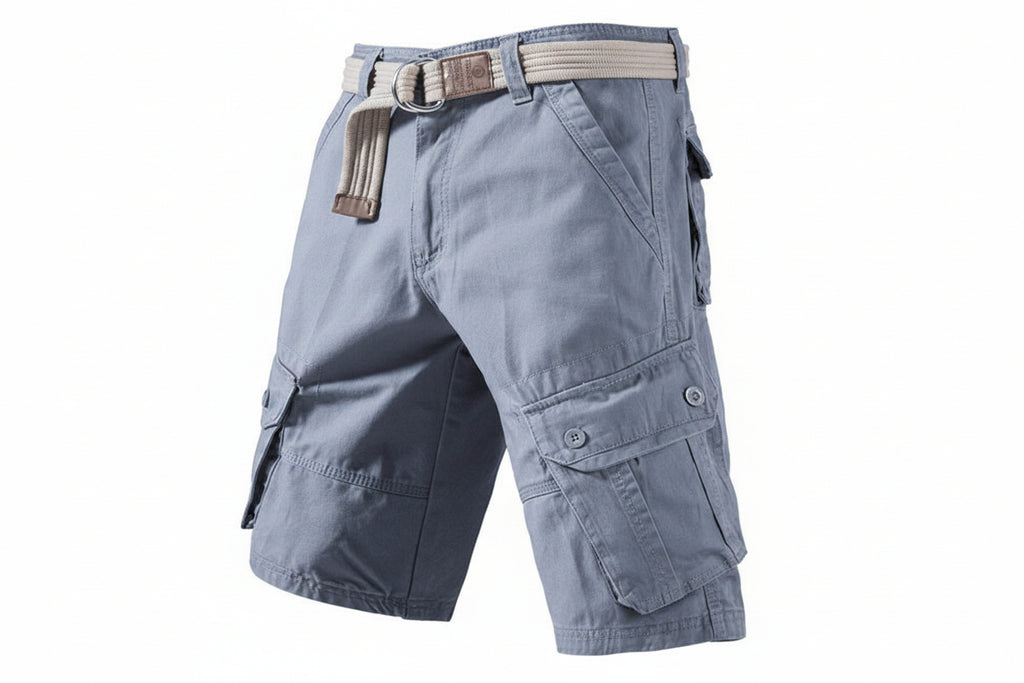 Summer Cargo Shorts With Pockets Fashion Solid Short Pants-HighTouch