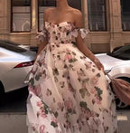 Women's Fashion Temperament Night Dew Shoulder Dress-HighTouch