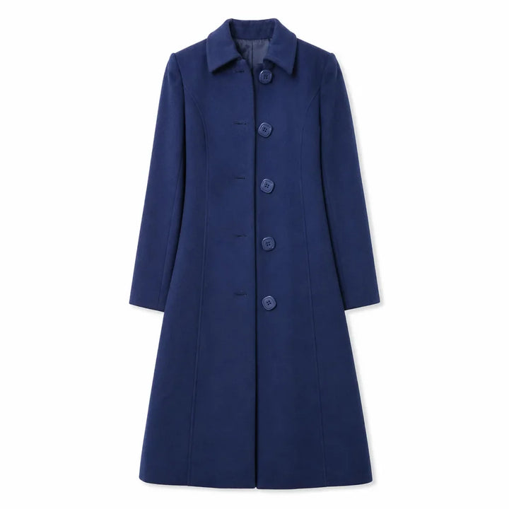 Women’s Longline Overcoat with Defined Waist