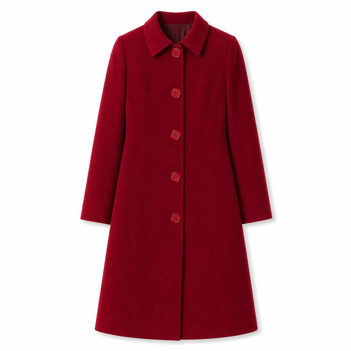 Women’s Longline Overcoat with Defined Waist