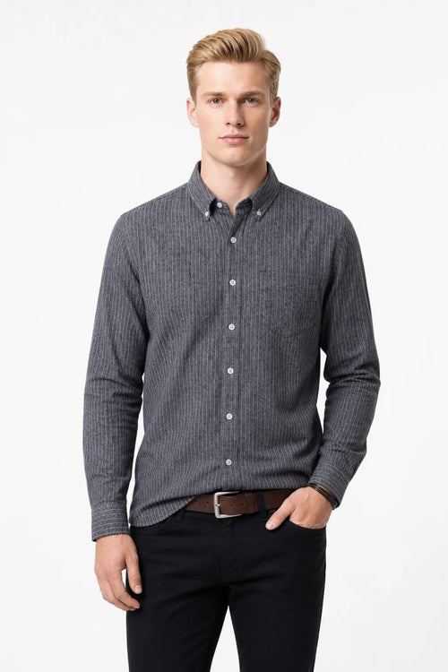 Beau │ Pinstripe Button-Down Shirt