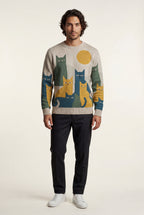 James Cat Sweater Sun Motif Limited