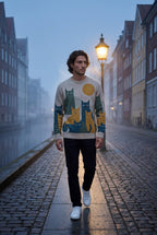 James Cat Sweater Sun Motif Limited