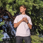 Men's Cotton Blend Round Neck T-Shirt – American Casual Youthful Pop Style-HighTouch