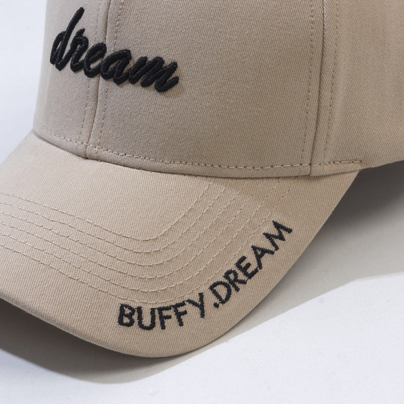 Korean Version Fashion Letter Embroidery Sun-Proof Peaked Cap-HighTouch