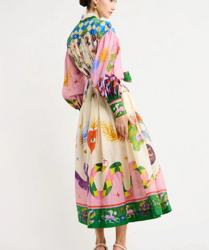Elegant Vera Peroni Italian Maxi Dress-HighTouch