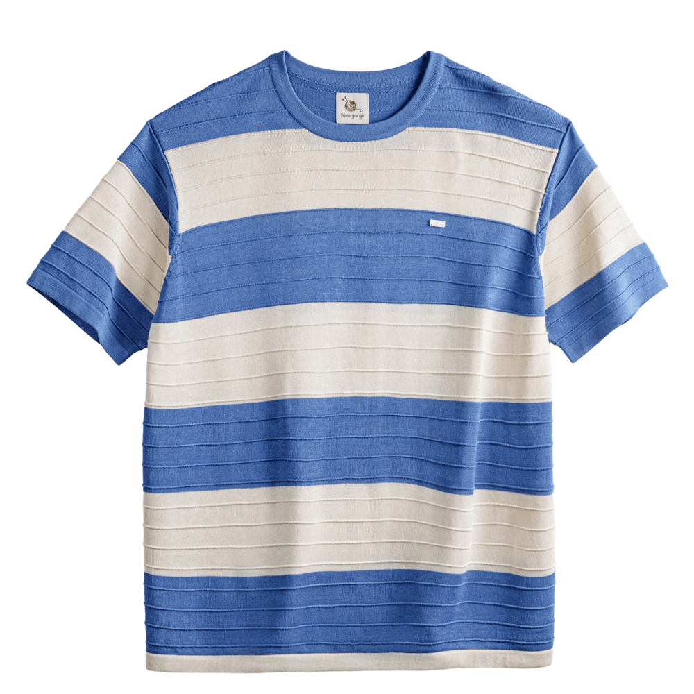 Men's Retro Striped T-Shirt – Soft Breathable