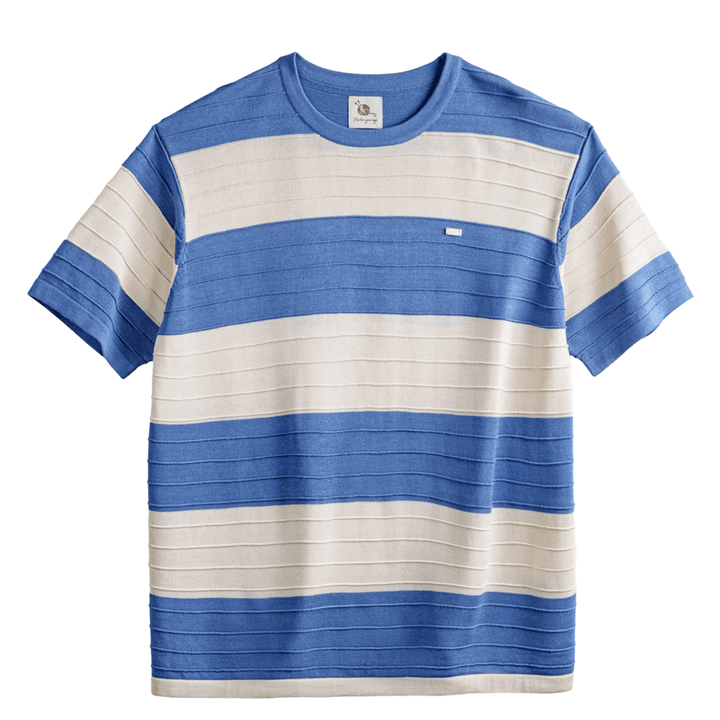 Men's Retro Striped T-Shirt – Soft Breathable