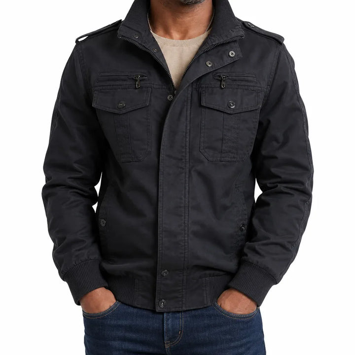 Men's Cotton Bomber Jacket Military Flight Coat