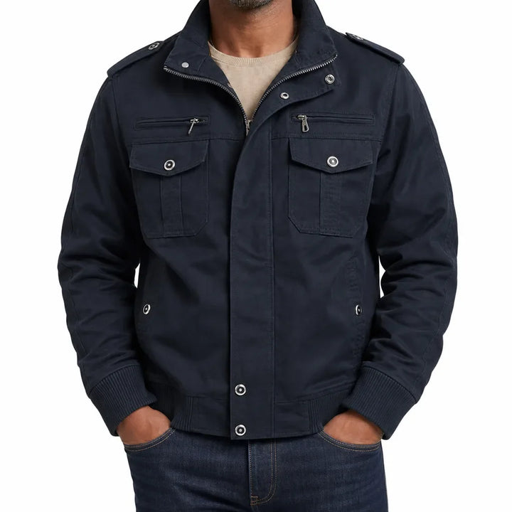 Men's Cotton Bomber Jacket Military Flight Coat