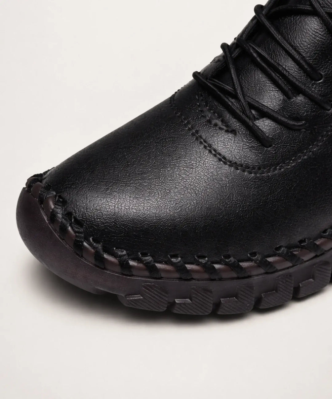 Women's Leather Ankle Boots - Stylish Low Block Heel Dress Booties