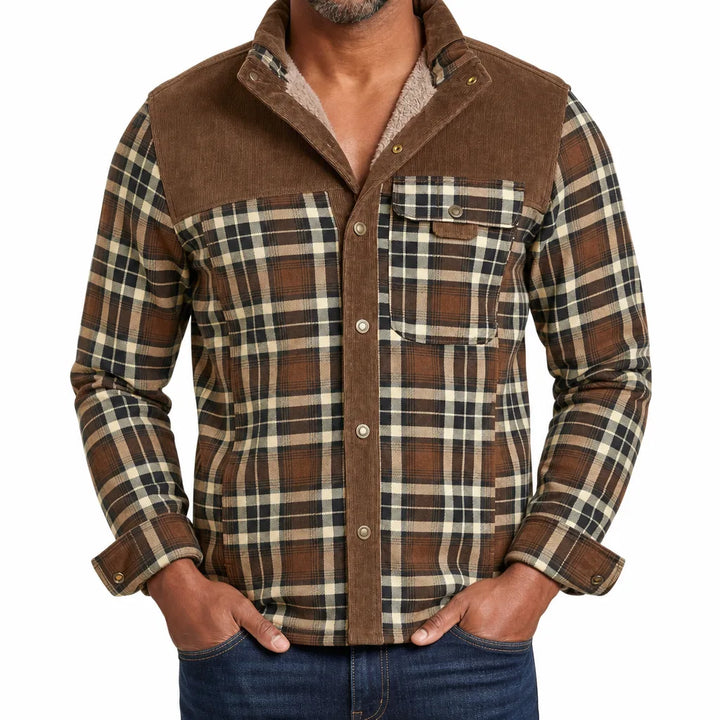 Bram | Mens Plaid Warm Fall Barn Jacket