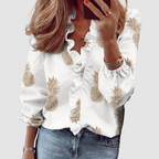 Brielle | Women's Floral Ruffle Long Sleeve Blouse