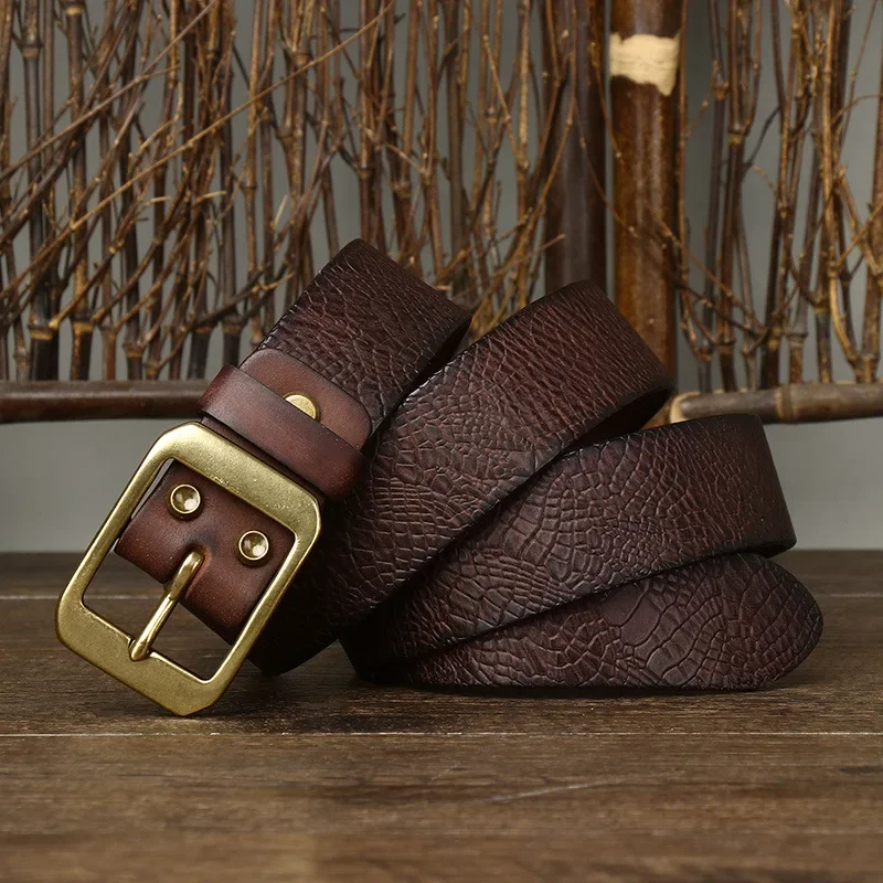 Men's Handcrafted Cowhide Leather Belt