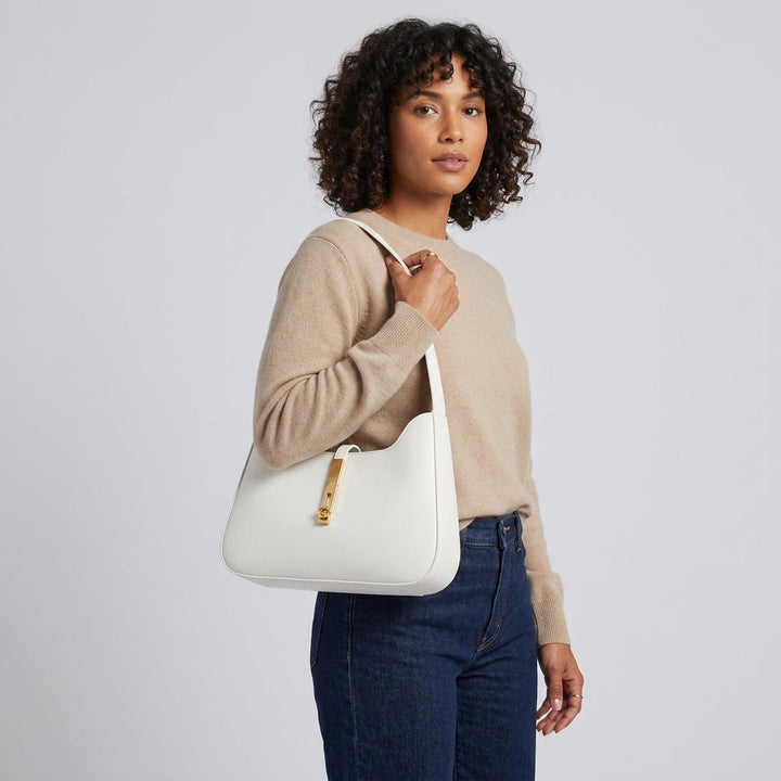 Zara Shoulder Bag - PU Leather Half-Chain Strap