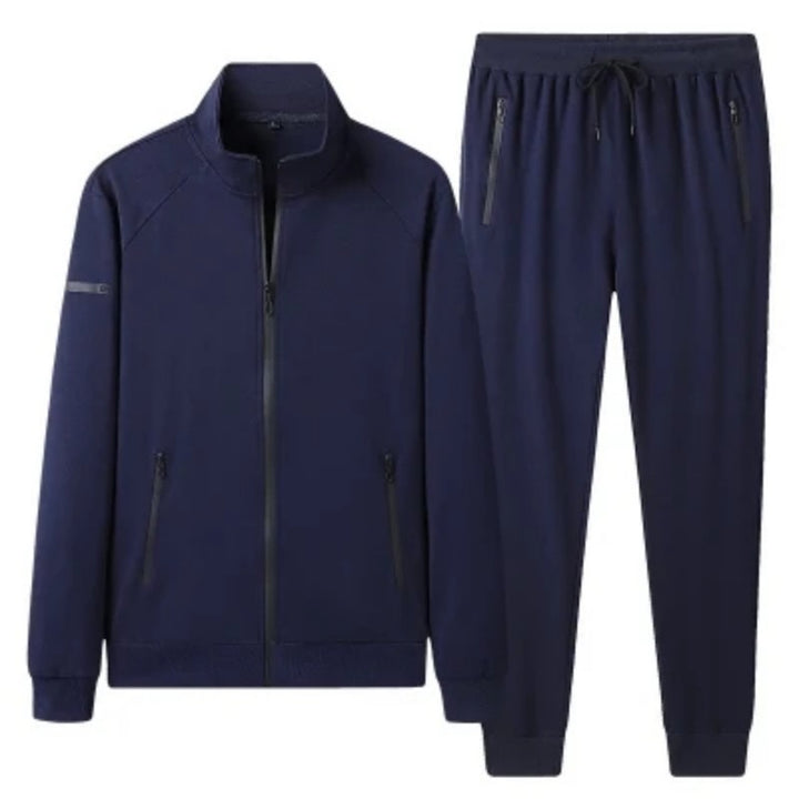 Men’s Cotton Stretch Tracksuit Set – Casual Sportswear Outfit-HighTouch