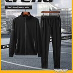 Men’s Cotton Stretch Tracksuit Set – Casual Sportswear Outfit-HighTouch