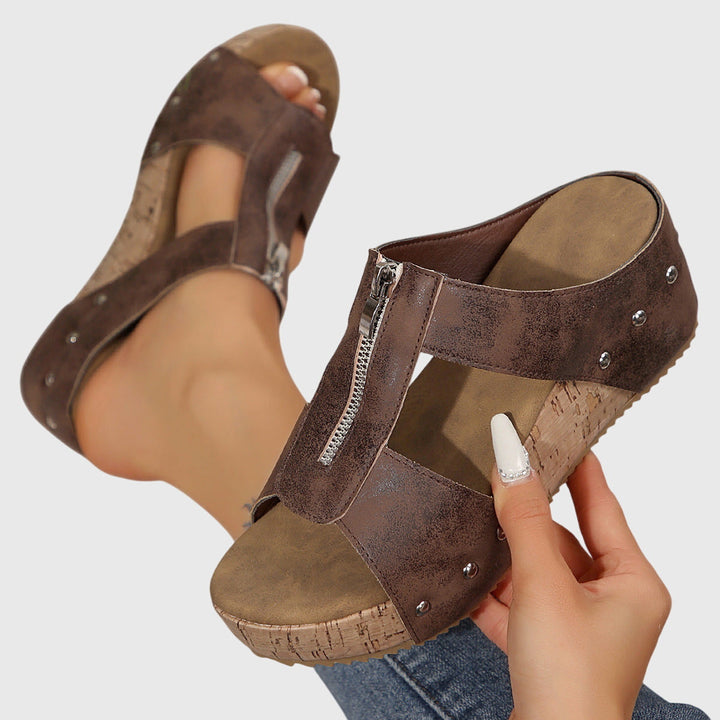Jazlyn Orthopedic Comfort Sandals – Adjustable Strap Plantar Fasciitis Shoes