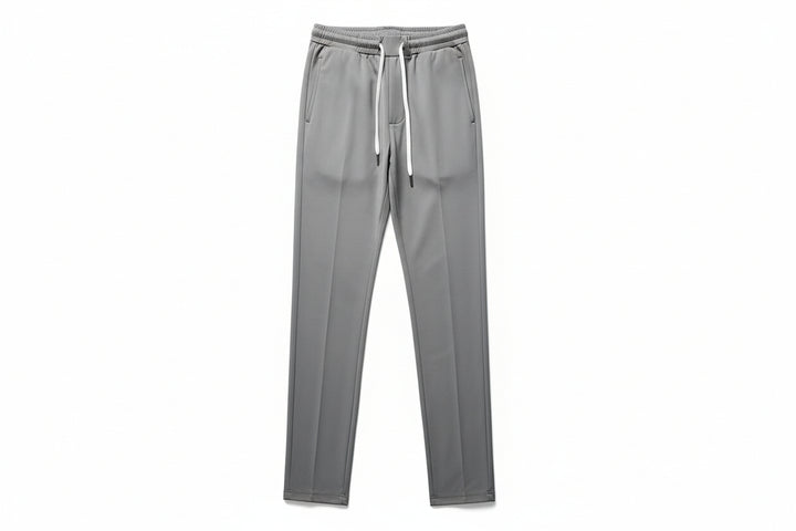 Men's High Waist Straight Leg Trousers-HighTouch