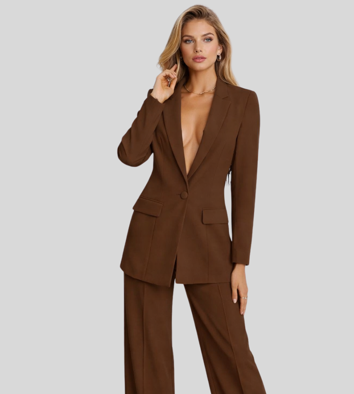 Matilda | Women's Linen Blazer Two-Piece Set