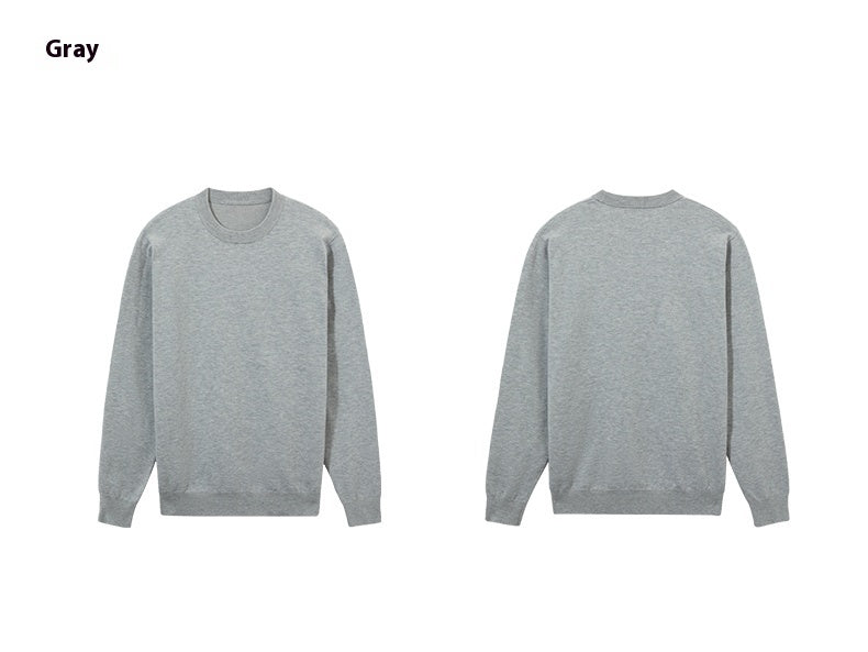Men’s Loose Fit Round Neck Sweater – Casual Knit Pullover-HighTouch