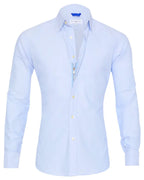Men’s Slim Fit Long Sleeve Shirt – Comfortable Stretch Cotton-HighTouch
