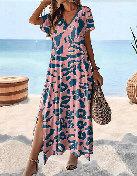 Women's Fresh & Sweet Floral A-Line Midi Skirt-HighTouch