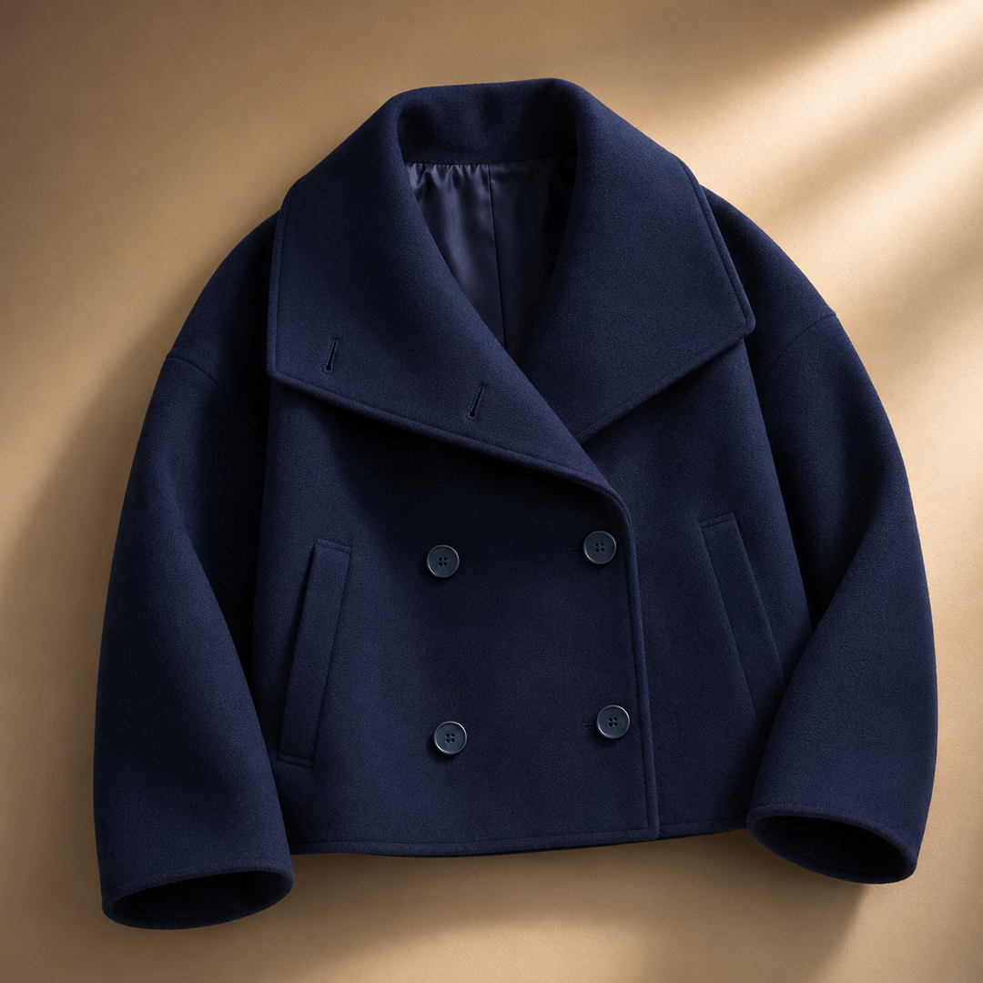 Anabelle Crop Coat - Women's Elegant Cropped Outerwear