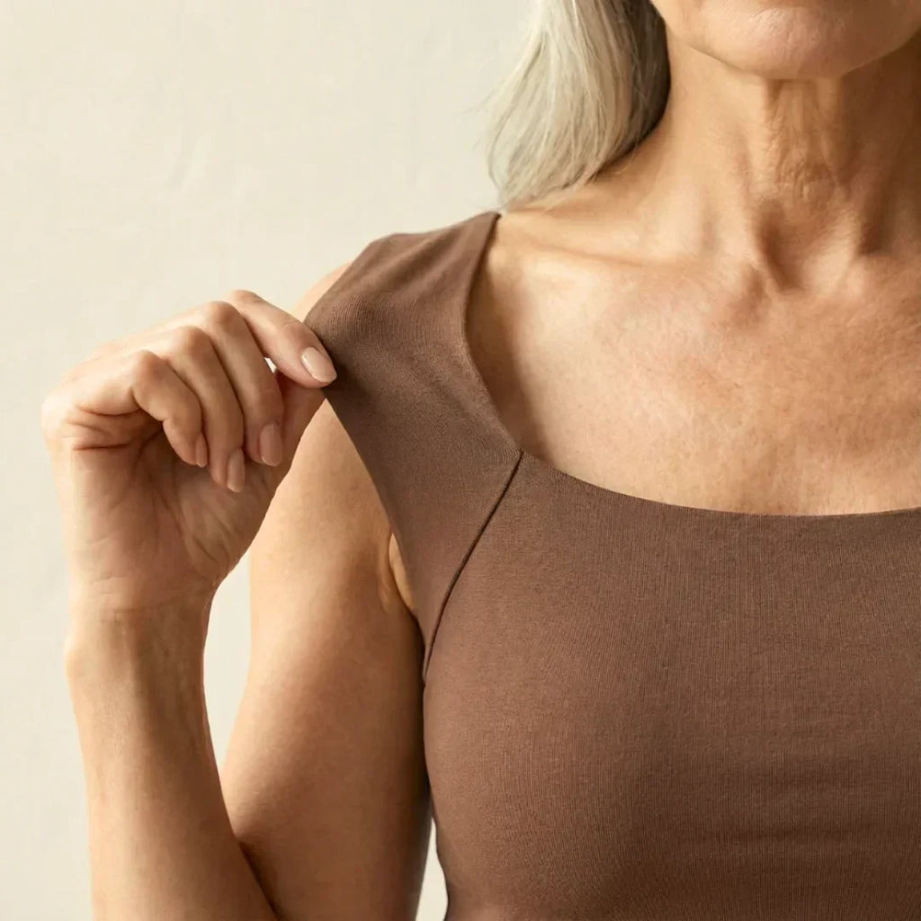 Calista | Women's Square Neck Built-In Bra Tank Top