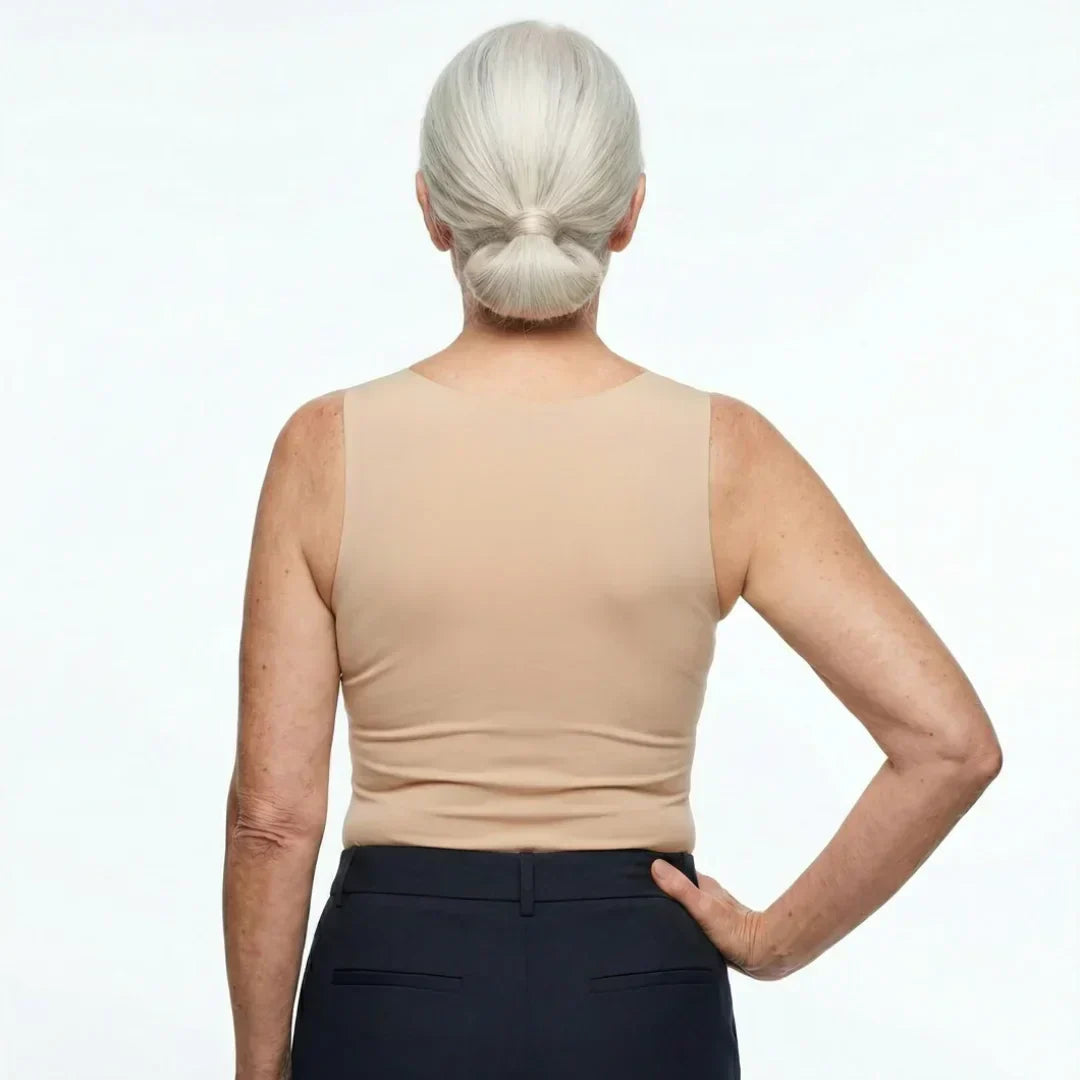 Calista | Women's Square Neck Built-In Bra Tank Top