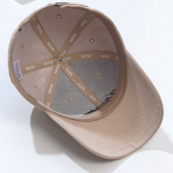 Korean Version Fashion Letter Embroidery Sun-Proof Peaked Cap-HighTouch