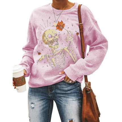 Women’s Halloween Graphic Crew Neck Sweatshirt