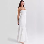 Women's Solid Color Sleeveless Sling Square Collar Backless Dress-HighTouch