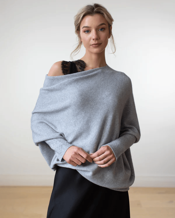 Celestina | Women's Off Shoulder Long Sleeve Sweater