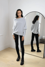 Celestina | Women's Off Shoulder Long Sleeve Sweater