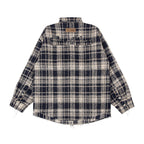 Fashion Retro Plaid Shirt Men-HighTouch