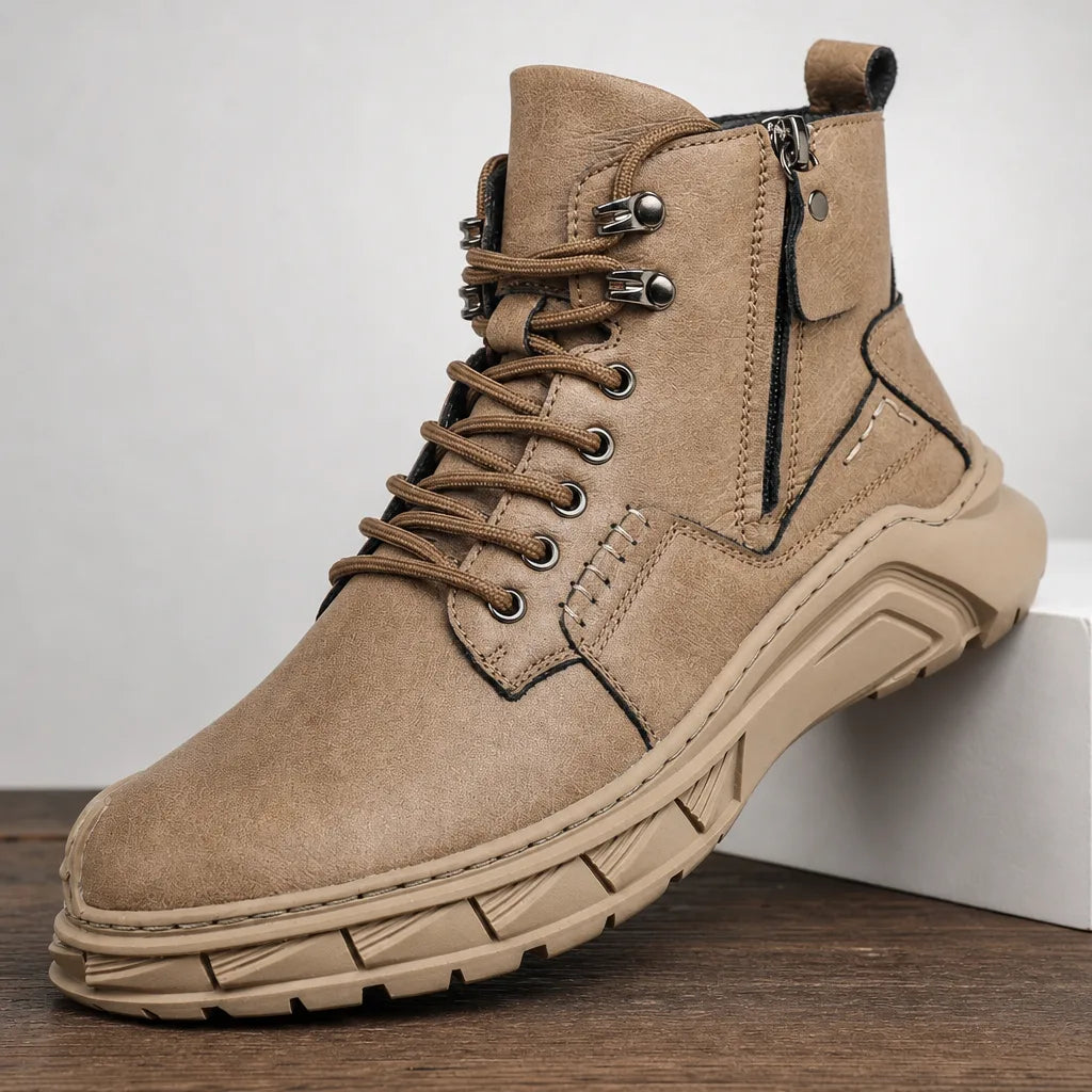 Men's Fall Leather Hiking Boots - Colt Side-Zip Trail Boot